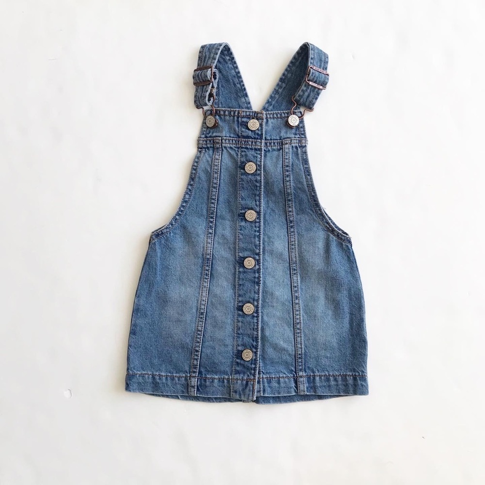 BabyGap button front dress jumper EUC XS(4/5T)